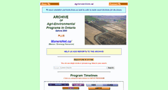 Desktop Screenshot of agrienvarchive.ca