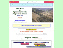 Tablet Screenshot of agrienvarchive.ca
